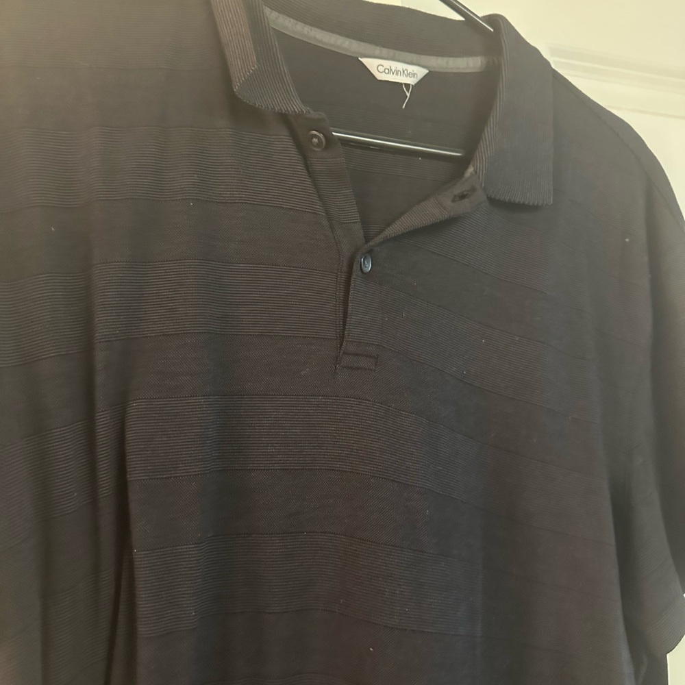 Calvin Klein Men's Large Black Polo Shirt
